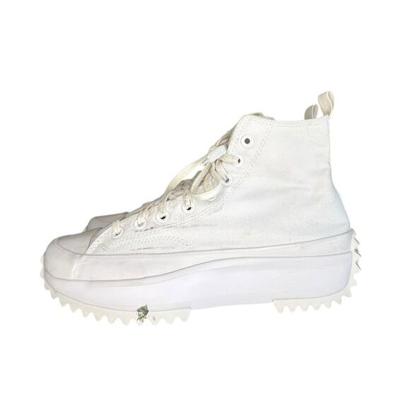 Converse One Star Run Star Hike Canvas Sneakers Size M9 W10.5 White - Picture 1 of 6